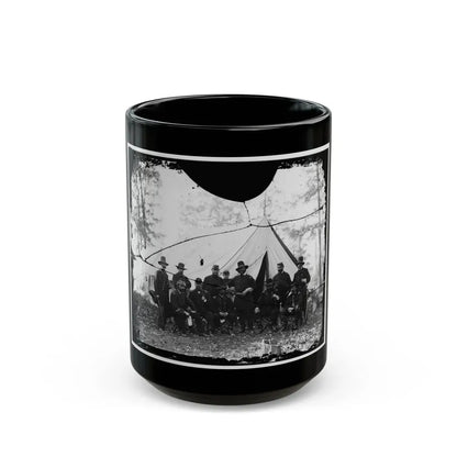 Washington, District Of Columbia (Vicinity). Gen. James A. Hall, Officers And Men Of Battery C & E, U.S. Artillery (U.S. Civil War) Black Coffee Mug 15oz - Go Mug Yourself