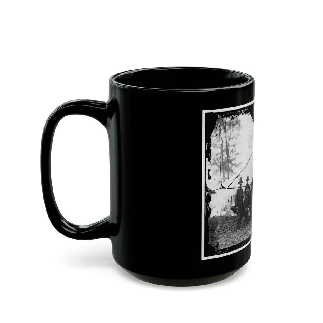 Washington, District Of Columbia (Vicinity). Gen. James A. Hall, Officers And Men Of Battery C & E, U.S. Artillery (U.S. Civil War) Black Coffee Mug - Go Mug Yourself