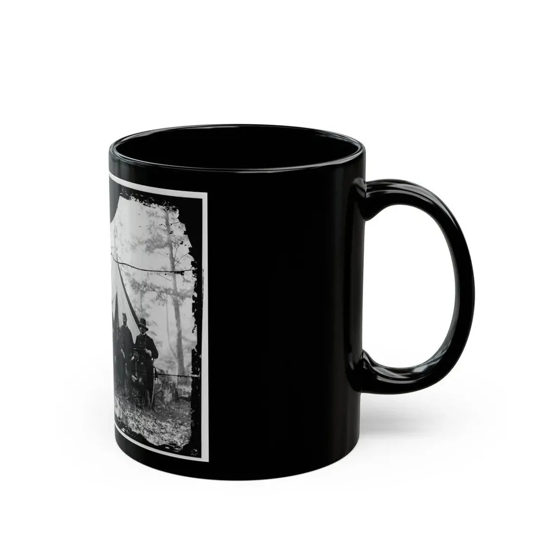 Washington, District Of Columbia (Vicinity). Gen. James A. Hall, Officers And Men Of Battery C & E, U.S. Artillery (U.S. Civil War) Black Coffee Mug - Go Mug Yourself