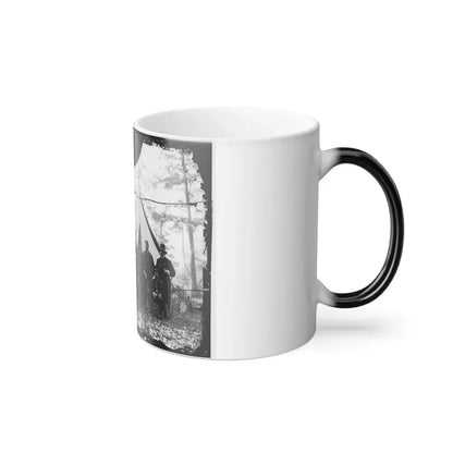 Washington, District of Columbia (Vicinity). Gen. James A. Hall, Officers and Men of Battery C & E, U.S. Artillery (U.S. Civil War) Color Changing Coffee Mug 11oz - Go Mug Yourself