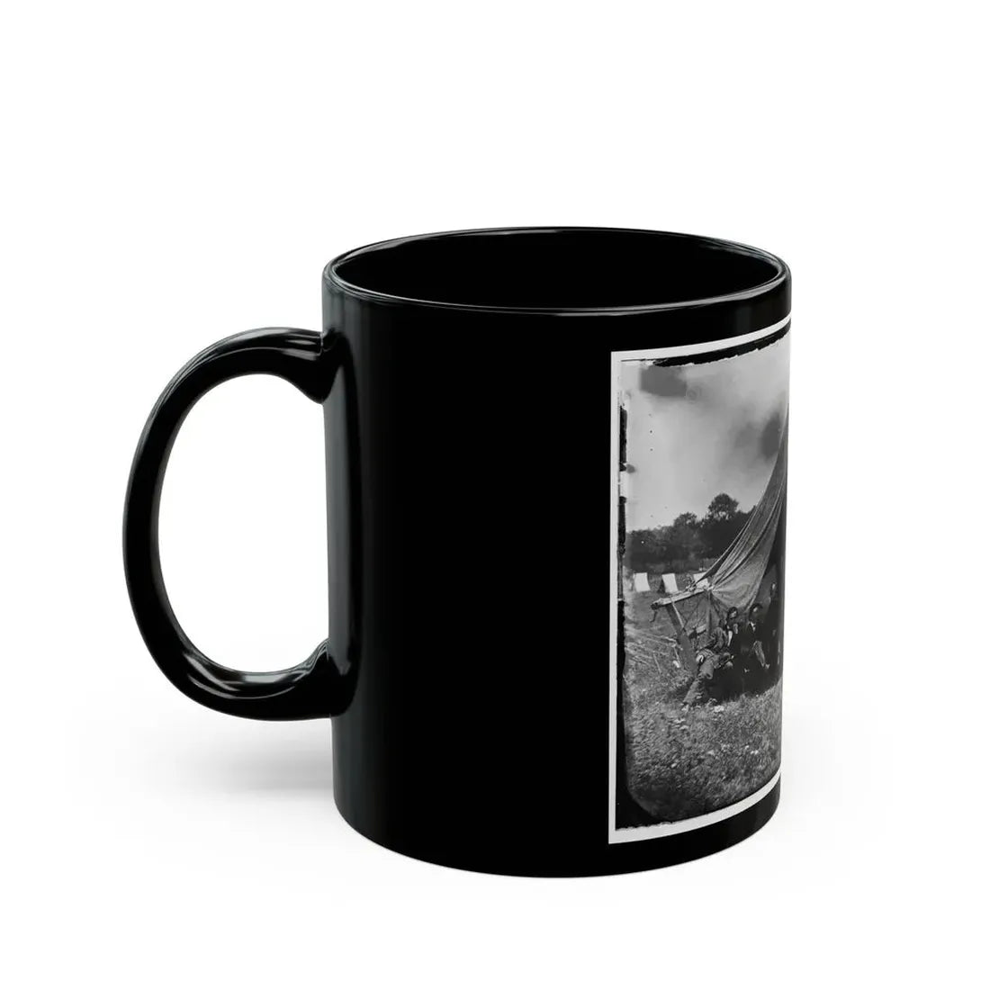 Washington, District Of Columbia (Vicinity). Gen. Martin D. Hardin And Staff (U.S. Civil War) Black Coffee Mug - Go Mug Yourself