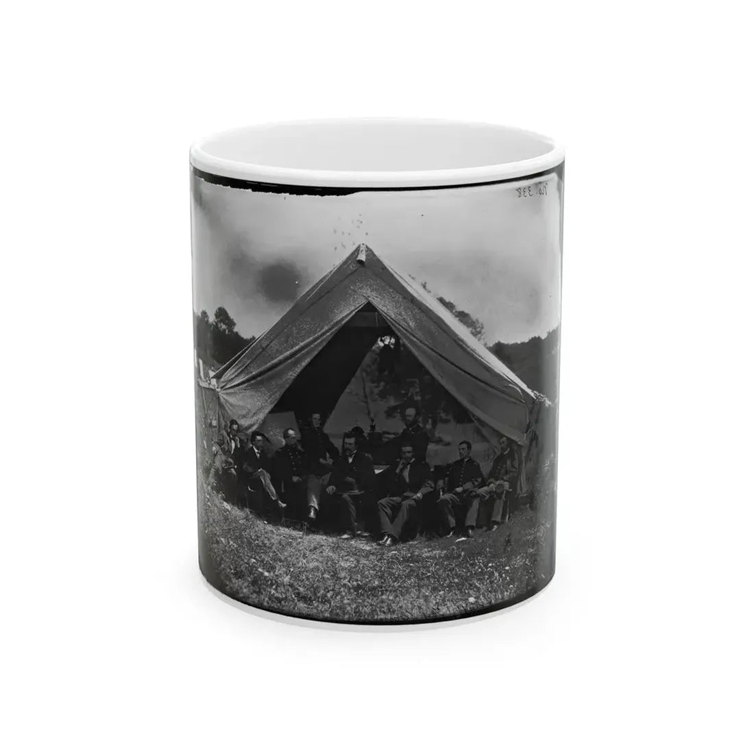 Washington, District Of Columbia (Vicinity). Gen. Martin D. Hardin And Staff (U.S. Civil War) White Coffee Mug 11oz - Go Mug Yourself