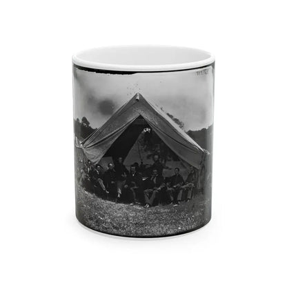 Washington, District Of Columbia (Vicinity). Gen. Martin D. Hardin And Staff (U.S. Civil War) White Coffee Mug 11oz - Go Mug Yourself