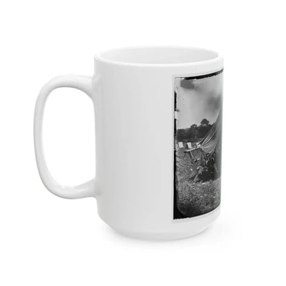 Washington, District Of Columbia (Vicinity). Gen. Martin D. Hardin And Staff (U.S. Civil War) White Coffee Mug - Go Mug Yourself