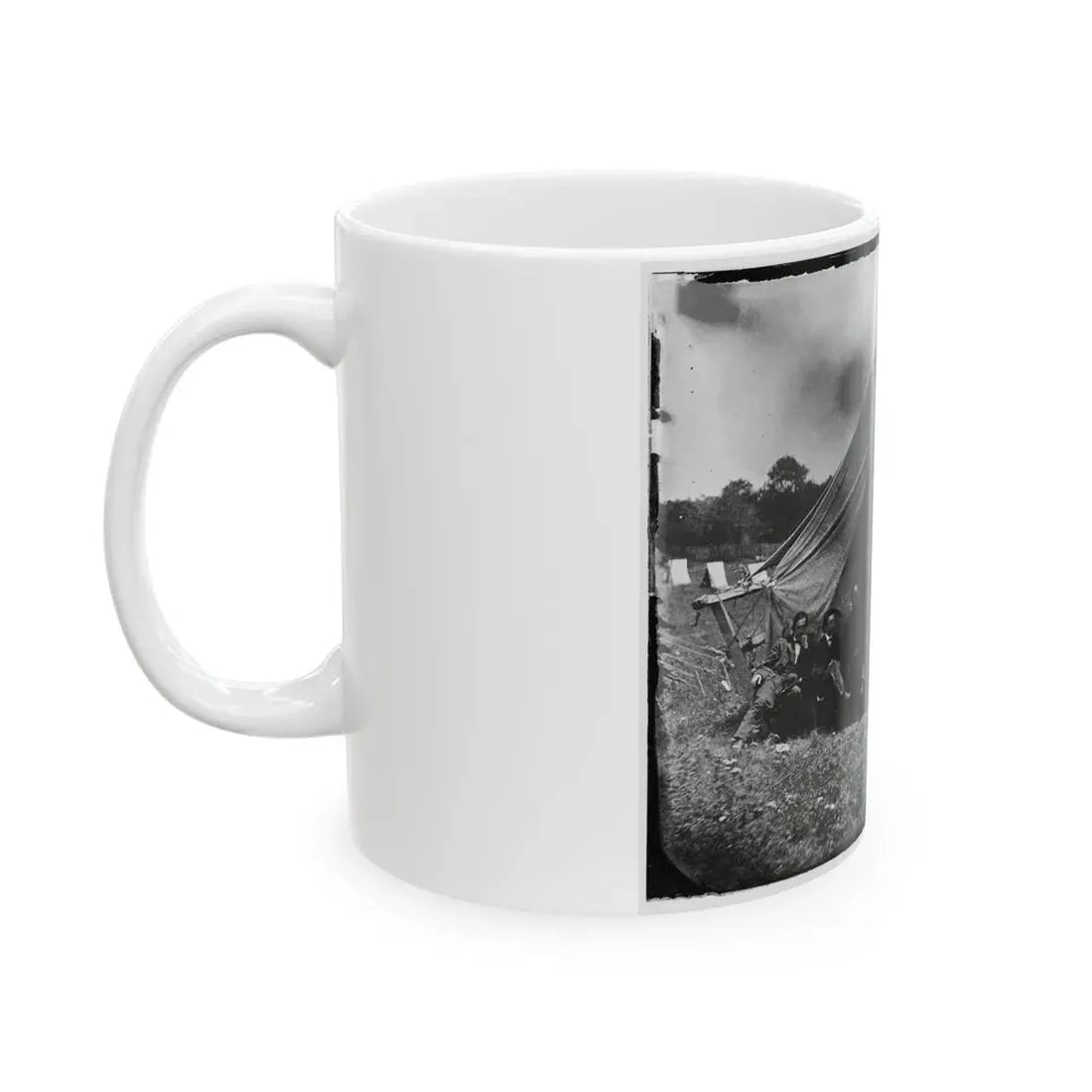 Washington, District Of Columbia (Vicinity). Gen. Martin D. Hardin And Staff (U.S. Civil War) White Coffee Mug - Go Mug Yourself