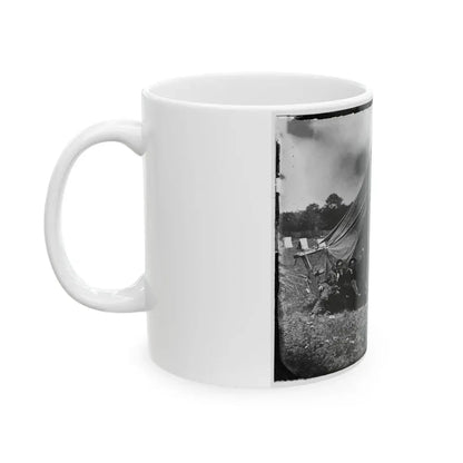 Washington, District Of Columbia (Vicinity). Gen. Martin D. Hardin And Staff (U.S. Civil War) White Coffee Mug - Go Mug Yourself