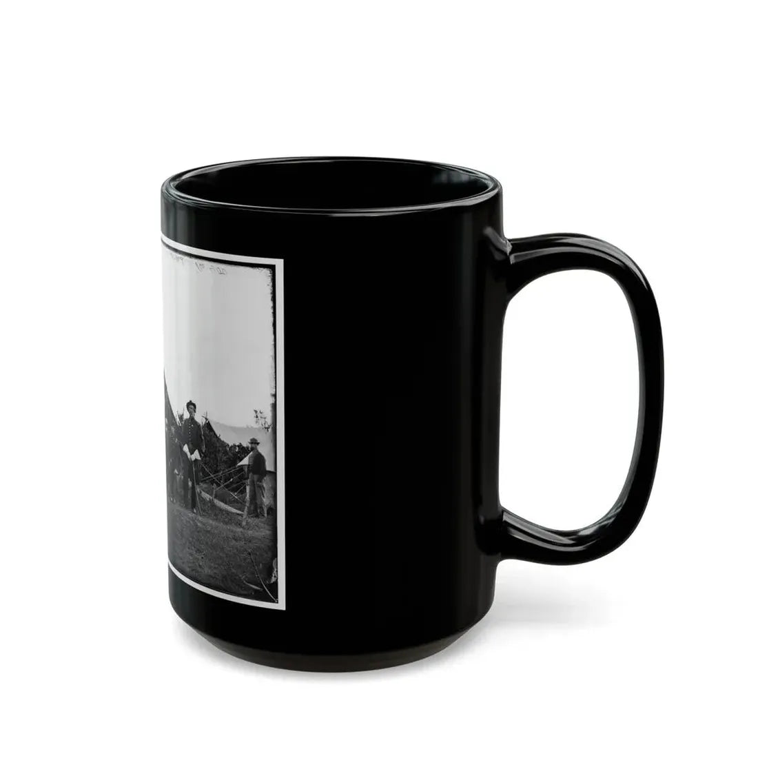 Washington, District Of Columbia (Vicinity). Gen. Robert Nugent And Staff. (Irish Brigade) (U.S. Civil War) Black Coffee Mug - Go Mug Yourself