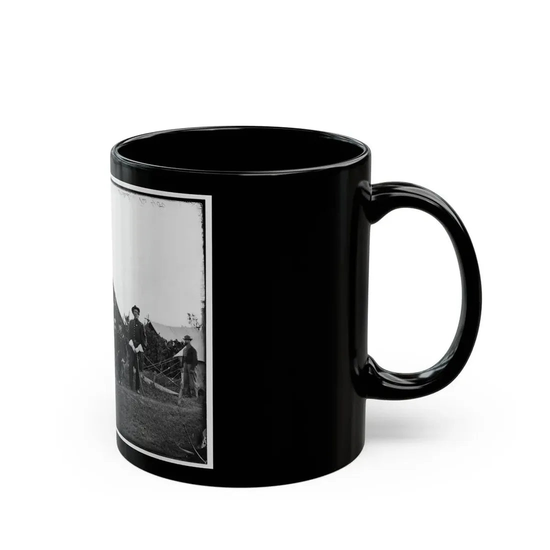 Washington, District Of Columbia (Vicinity). Gen. Robert Nugent And Staff. (Irish Brigade) (U.S. Civil War) Black Coffee Mug - Go Mug Yourself