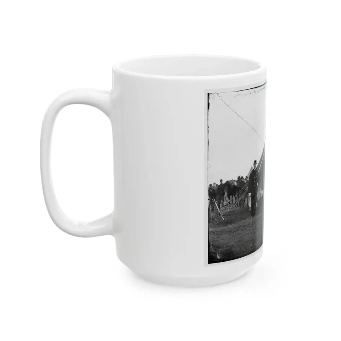 Washington, District Of Columbia (Vicinity). Gen. Robert Nugent And Staff. (Irish Brigade) (U.S. Civil War) White Coffee Mug - Go Mug Yourself