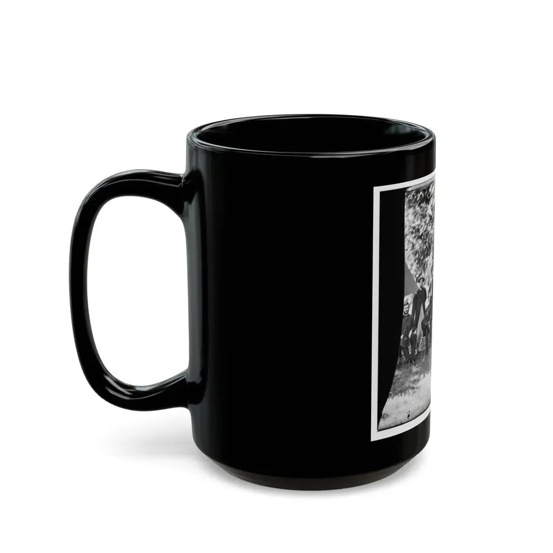Washington, District Of Columbia (Vicinity). Gen. William F. Bartlett And Staff (U.S. Civil War) Black Coffee Mug - Go Mug Yourself