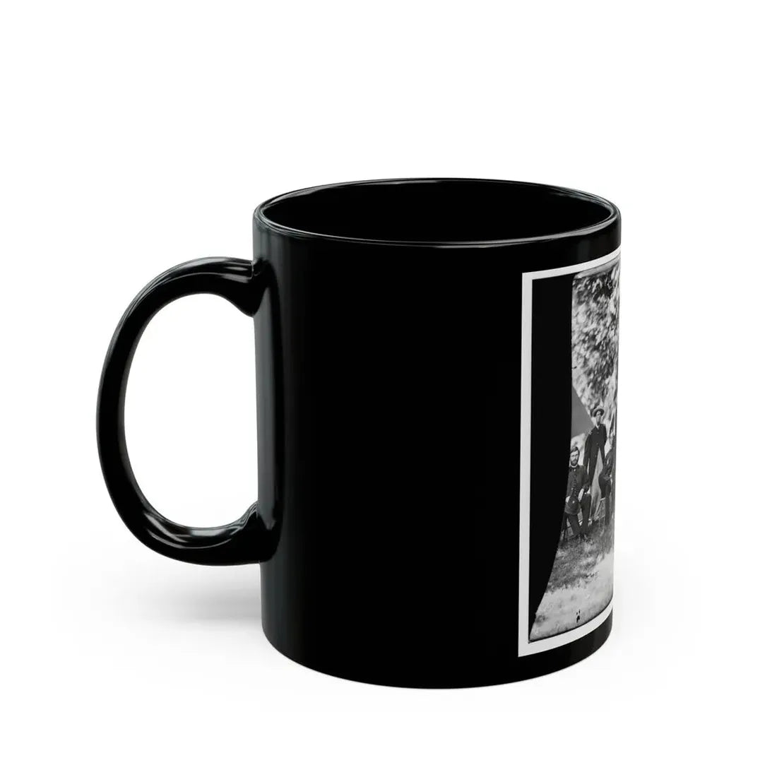 Washington, District Of Columbia (Vicinity). Gen. William F. Bartlett And Staff (U.S. Civil War) Black Coffee Mug - Go Mug Yourself
