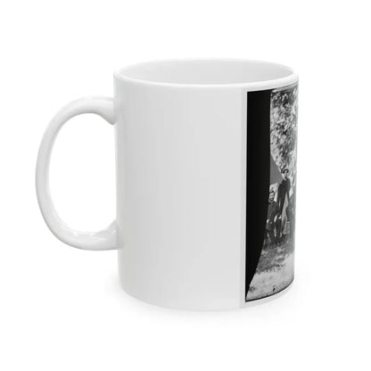 Washington, District Of Columbia (Vicinity). Gen. William F. Bartlett And Staff (U.S. Civil War) White Coffee Mug - Go Mug Yourself