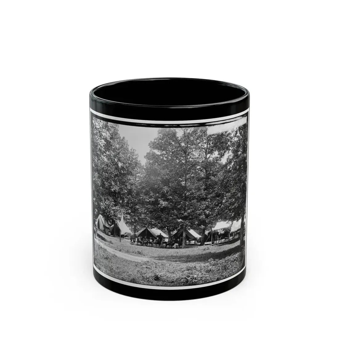 Washington, District Of Columbia (Vicinity). Gen. William F. Bartlett's Headquarters (U.S. Civil War) Black Coffee Mug 11oz - Go Mug Yourself
