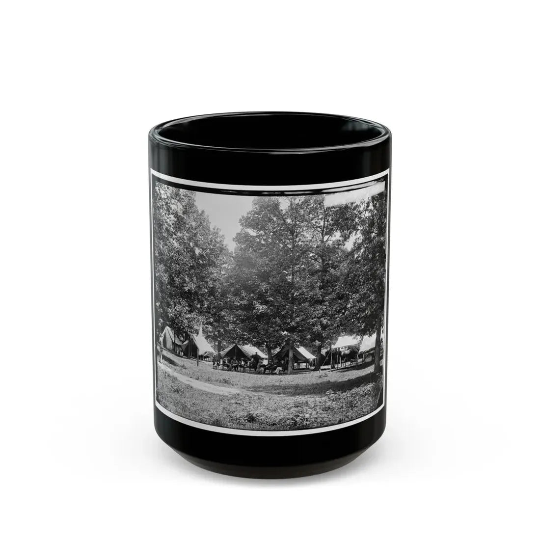 Washington, District Of Columbia (Vicinity). Gen. William F. Bartlett's Headquarters (U.S. Civil War) Black Coffee Mug 15oz - Go Mug Yourself