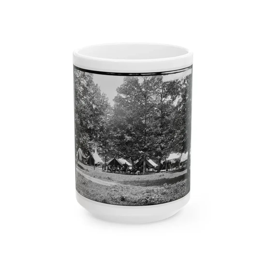 Washington, District Of Columbia (Vicinity). Gen. William F. Bartlett's Headquarters (U.S. Civil War) White Coffee Mug 15oz - Go Mug Yourself