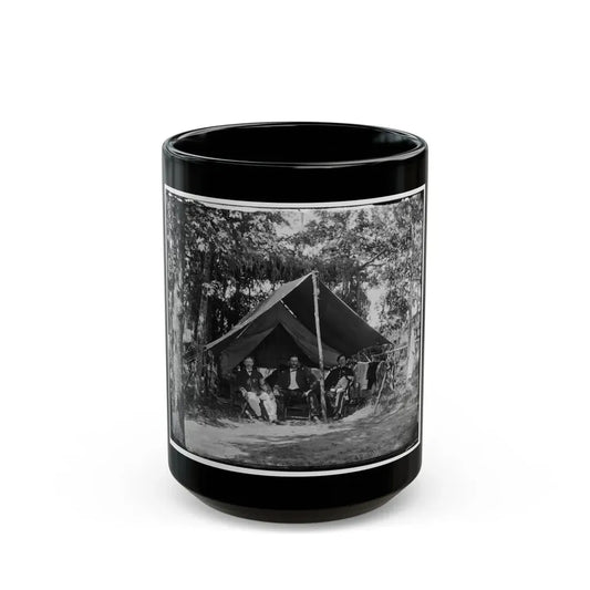 Washington, District Of Columbia (Vicinity). Headquarters Of Gen. Gershom Mott (U.S. Civil War) Black Coffee Mug 15oz - Go Mug Yourself