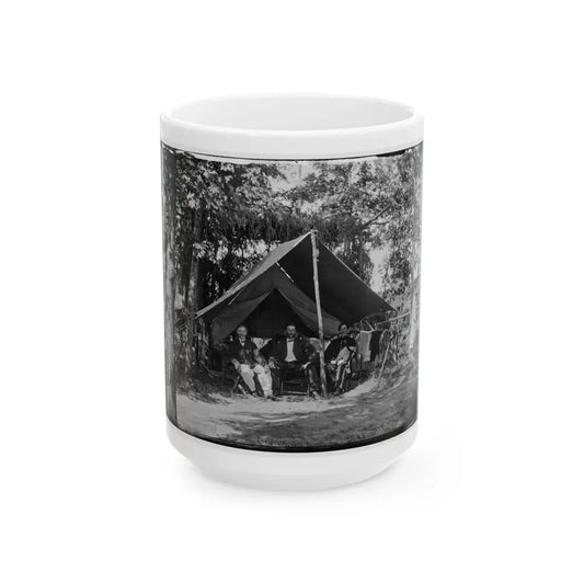 Washington, District Of Columbia (Vicinity). Headquarters Of Gen. Gershom Mott (U.S. Civil War) White Coffee Mug 15oz - Go Mug Yourself