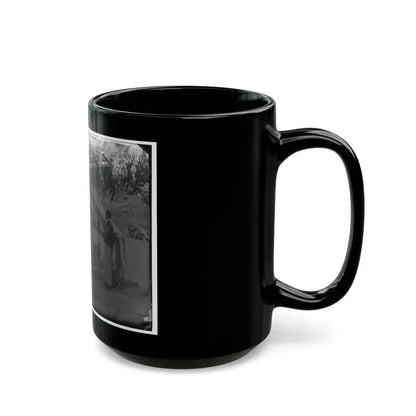 Washington, District Of Columbia (Vicinity). Maj. H.H. Humphreys Two Other Officers And Servant (U.S. Civil War) Black Coffee Mug - Go Mug Yourself