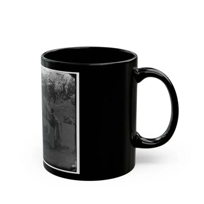 Washington, District Of Columbia (Vicinity). Maj. H.H. Humphreys Two Other Officers And Servant (U.S. Civil War) Black Coffee Mug - Go Mug Yourself