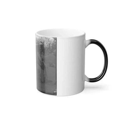 Washington, District of Columbia (Vicinity). Maj. H.H. Humphreys Two Other Officers and Servant (U.S. Civil War) Color Changing Coffee Mug 11oz - Go Mug Yourself