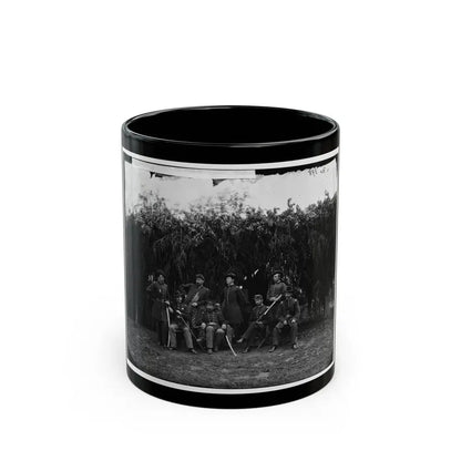 Washington, District Of Columbia (Vicinity). Officers Of 3d U.S. Infantry (U.S. Civil War) Black Coffee Mug 11oz - Go Mug Yourself