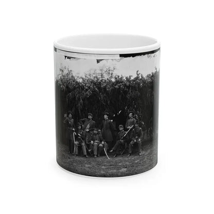 Washington, District Of Columbia (Vicinity). Officers Of 3d U.S. Infantry (U.S. Civil War) White Coffee Mug 11oz - Go Mug Yourself