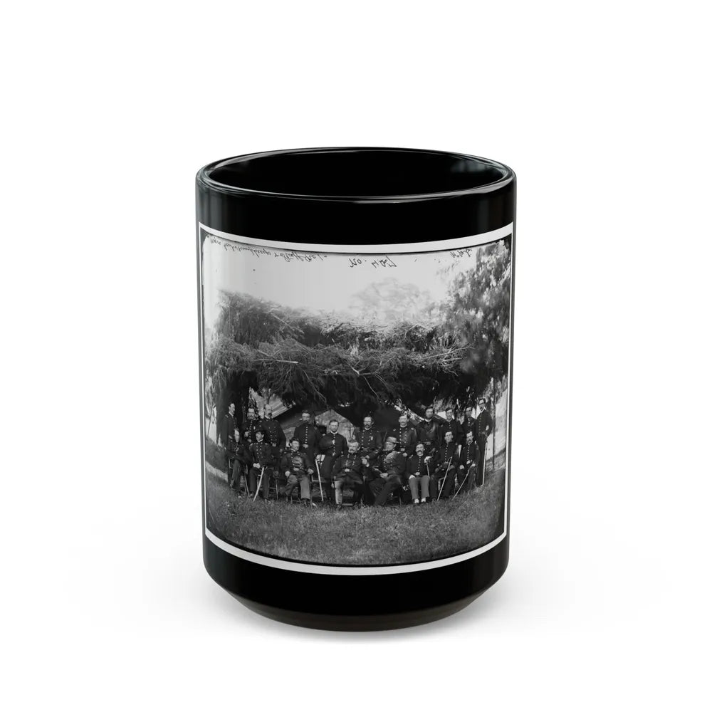 Washington, District Of Columbia (Vicinity). Gen. Andrew A. Humphreys And Staff (U.S. Civil War) Black Coffee Mug-15oz-Go Mug Yourself