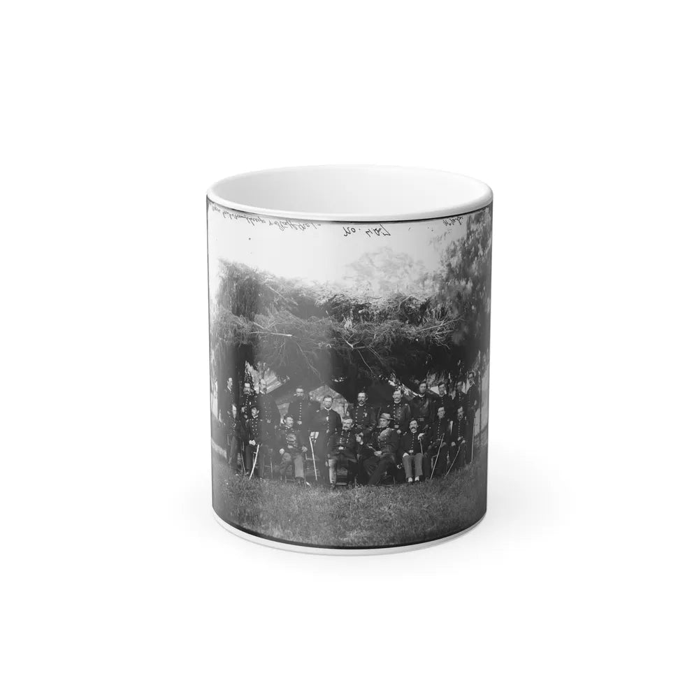 Washington, District of Columbia (Vicinity). Gen. Andrew A. Humphreys and Staff (U.S. Civil War) Color Changing Coffee Mug 11oz-11oz-Go Mug Yourself