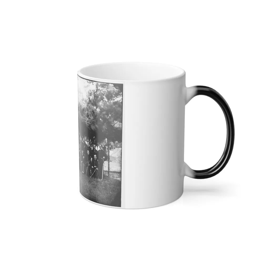 Washington, District of Columbia (Vicinity). Gen. Andrew A. Humphreys and Staff (U.S. Civil War) Color Changing Coffee Mug 11oz-Go Mug Yourself