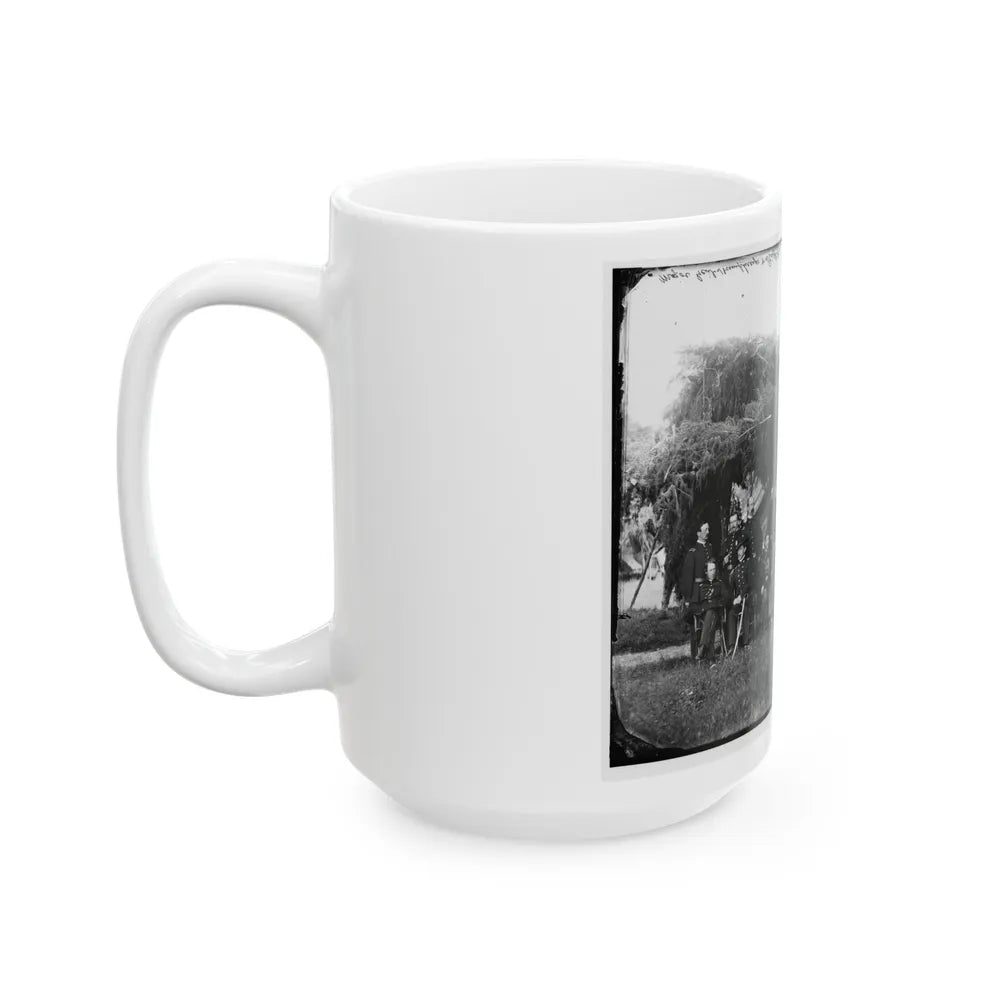 Washington, District Of Columbia (Vicinity). Gen. Andrew A. Humphreys And Staff (U.S. Civil War) White Coffee Mug-Go Mug Yourself