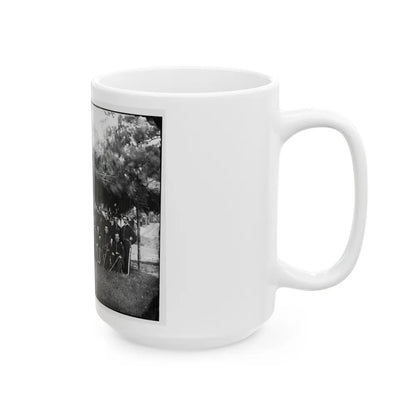 Washington, District Of Columbia (Vicinity). Gen. Andrew A. Humphreys And Staff (U.S. Civil War) White Coffee Mug-Go Mug Yourself