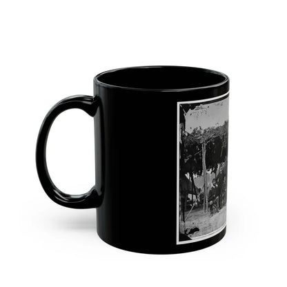 Washington, District Of Columbia (Vicinity). Gen. Daniel White And Staff (U.S. Civil War) Black Coffee Mug-Go Mug Yourself