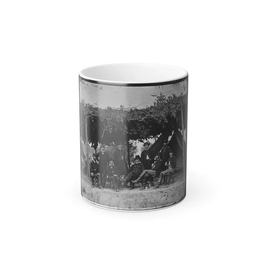 Washington, District of Columbia (Vicinity). Gen. Daniel White and Staff (U.S. Civil War) Color Changing Coffee Mug 11oz-11oz-Go Mug Yourself