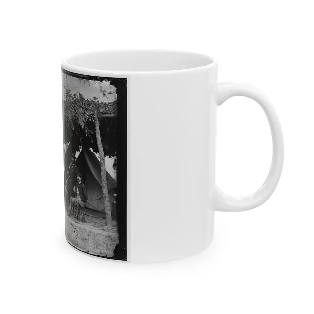 Washington, District Of Columbia (Vicinity). Gen. Daniel White And Staff (U.S. Civil War) White Coffee Mug-Go Mug Yourself