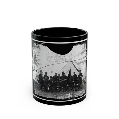 Washington, District Of Columbia (Vicinity). Gen. James A. Hall, Officers And Men Of Battery C & E, U.S. Artillery (U.S. Civil War) Black Coffee Mug-11oz-Go Mug Yourself