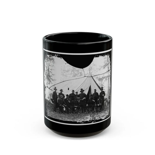 Washington, District Of Columbia (Vicinity). Gen. James A. Hall, Officers And Men Of Battery C & E, U.S. Artillery (U.S. Civil War) Black Coffee Mug-15oz-Go Mug Yourself