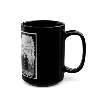 Washington, District Of Columbia (Vicinity). Gen. James A. Hall, Officers And Men Of Battery C & E, U.S. Artillery (U.S. Civil War) Black Coffee Mug-Go Mug Yourself