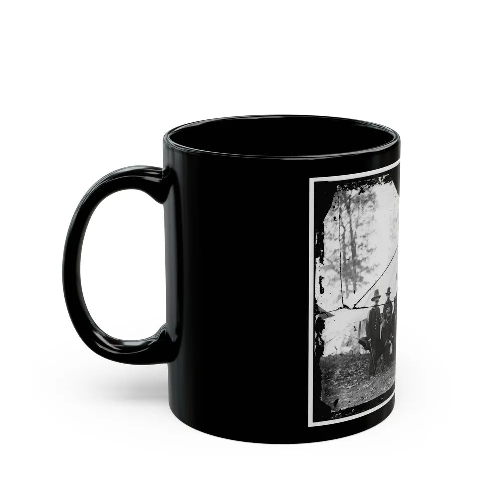 Washington, District Of Columbia (Vicinity). Gen. James A. Hall, Officers And Men Of Battery C & E, U.S. Artillery (U.S. Civil War) Black Coffee Mug-Go Mug Yourself