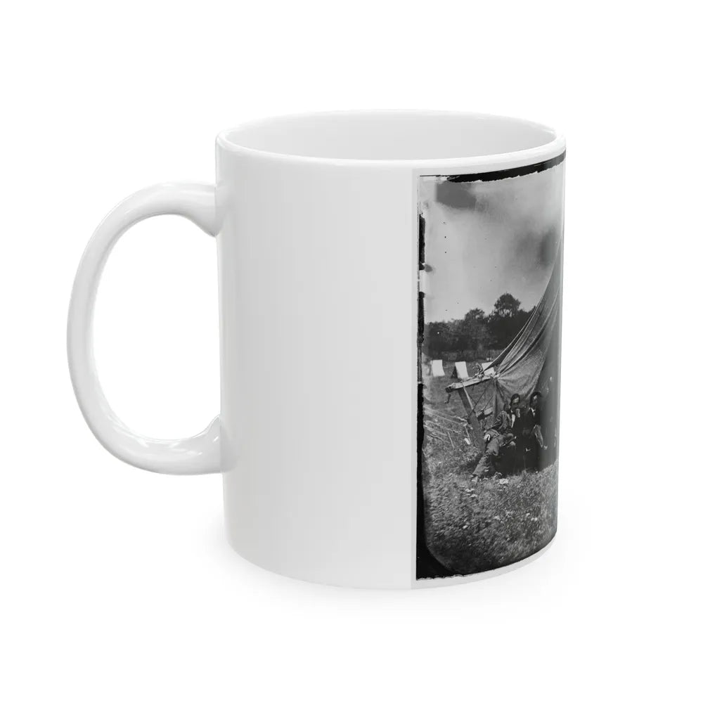 Washington, District Of Columbia (Vicinity). Gen. Martin D. Hardin And Staff (U.S. Civil War) White Coffee Mug-Go Mug Yourself