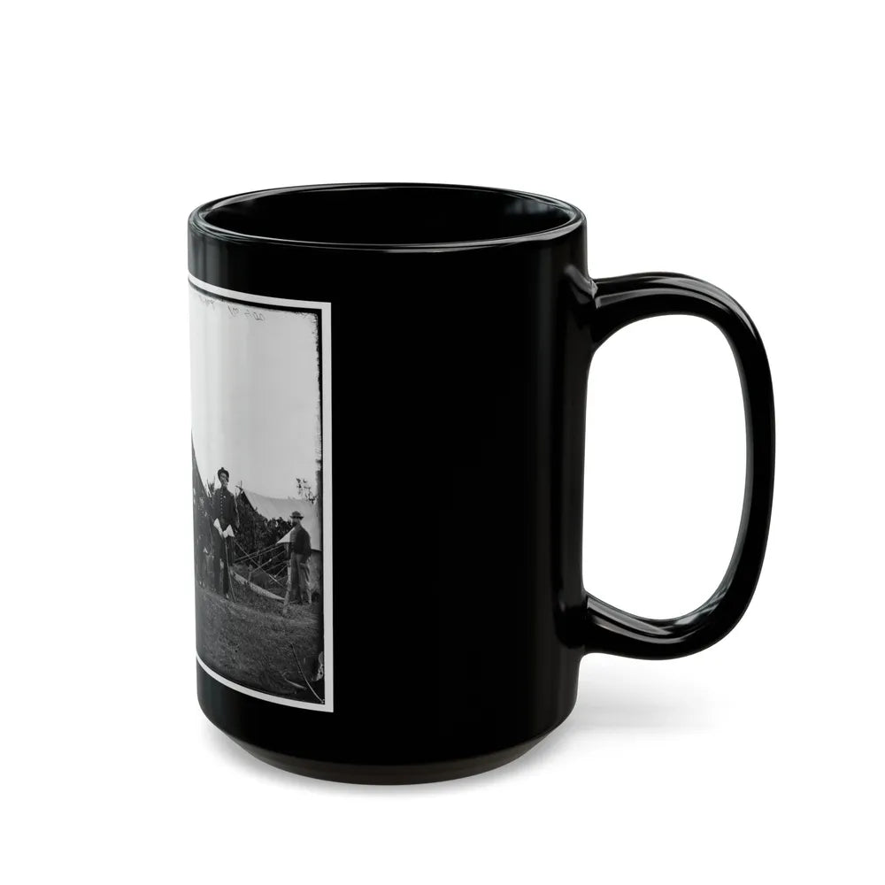 Washington, District Of Columbia (Vicinity). Gen. Robert Nugent And Staff. (Irish Brigade) (U.S. Civil War) Black Coffee Mug-Go Mug Yourself