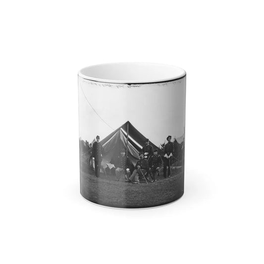 Washington, District of Columbia (Vicinity). Gen. Robert Nugent and Staff. (Irish Brigade) (U.S. Civil War) Color Changing Coffee Mug 11oz-11oz-Go Mug Yourself