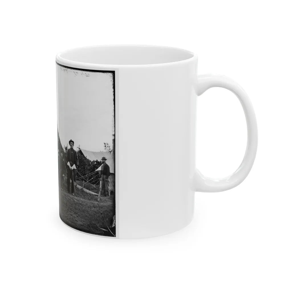 Washington, District Of Columbia (Vicinity). Gen. Robert Nugent And Staff. (Irish Brigade) (U.S. Civil War) White Coffee Mug-Go Mug Yourself