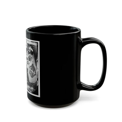 Washington, District Of Columbia (Vicinity). Gen. William F. Bartlett And Staff (U.S. Civil War) Black Coffee Mug-Go Mug Yourself