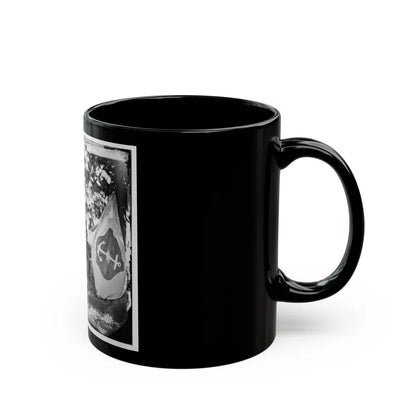 Washington, District Of Columbia (Vicinity). Gen. William F. Bartlett And Staff (U.S. Civil War) Black Coffee Mug-Go Mug Yourself