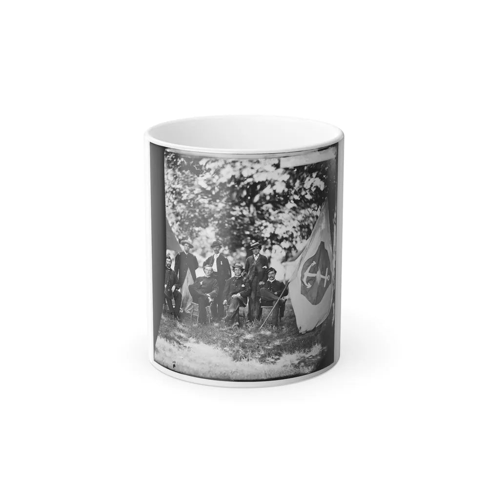 Washington, District of Columbia (Vicinity). Gen. William F. Bartlett and Staff (U.S. Civil War) Color Changing Coffee Mug 11oz-11oz-Go Mug Yourself