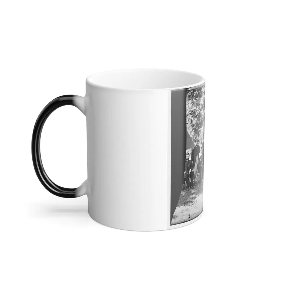 Washington, District of Columbia (Vicinity). Gen. William F. Bartlett and Staff (U.S. Civil War) Color Changing Coffee Mug 11oz-Go Mug Yourself