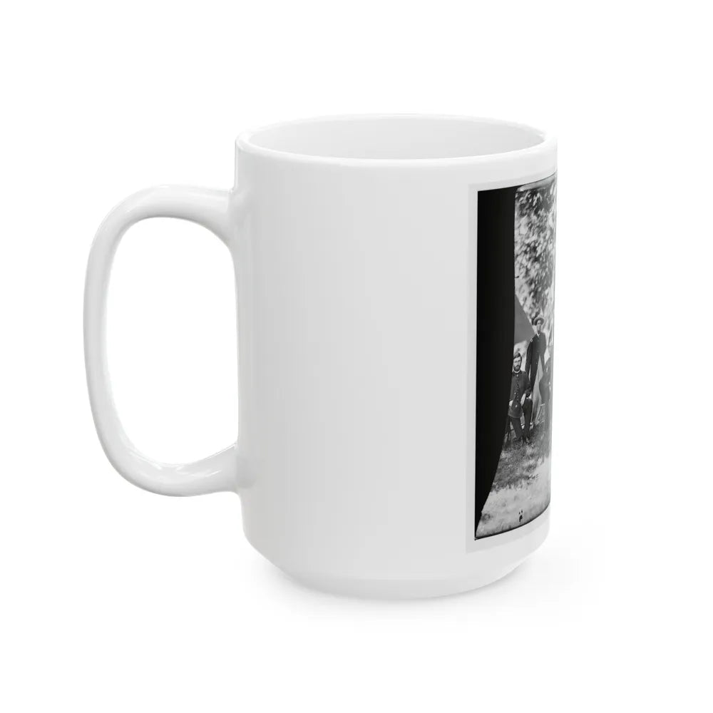 Washington, District Of Columbia (Vicinity). Gen. William F. Bartlett And Staff (U.S. Civil War) White Coffee Mug-Go Mug Yourself