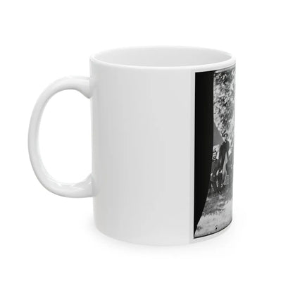 Washington, District Of Columbia (Vicinity). Gen. William F. Bartlett And Staff (U.S. Civil War) White Coffee Mug-Go Mug Yourself