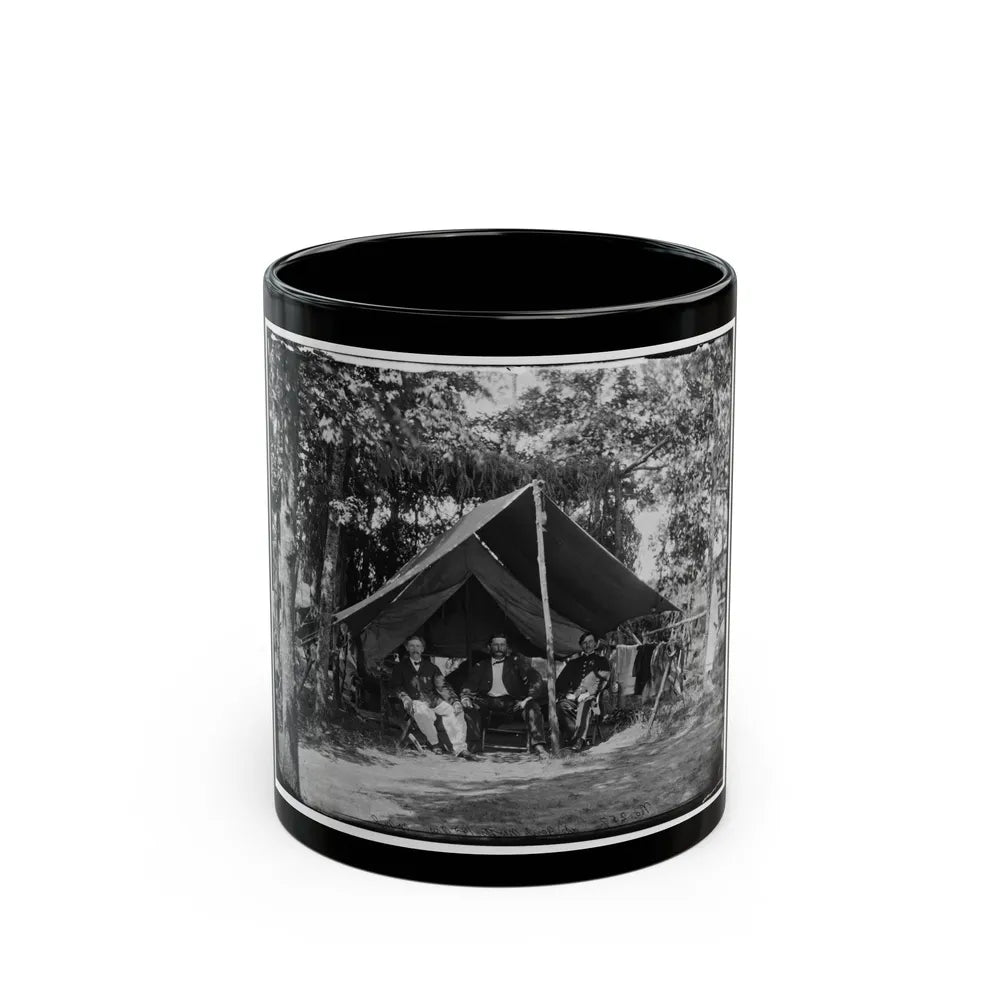 Washington, District Of Columbia (Vicinity). Headquarters Of Gen. Gershom Mott (U.S. Civil War) Black Coffee Mug-11oz-Go Mug Yourself