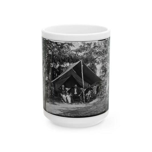 Washington, District Of Columbia (Vicinity). Headquarters Of Gen. Gershom Mott (U.S. Civil War) White Coffee Mug-15oz-Go Mug Yourself